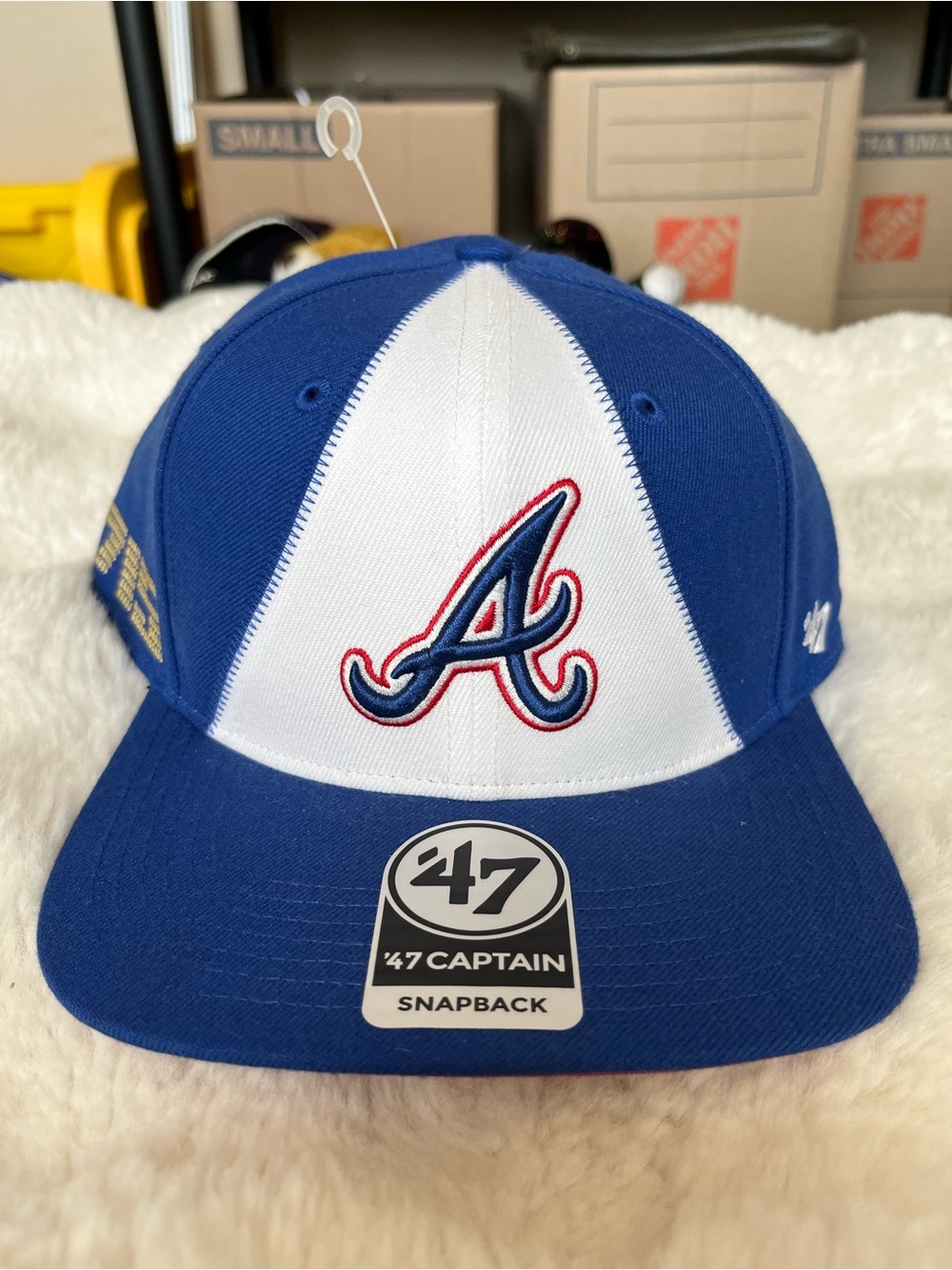 47 Brand Atlanta Braves Blue White Snapback Hat